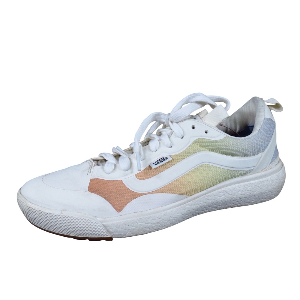 Vans UltraRange EXO Mens 8 Womens 9.5 Athletic Walking‎ Shoes White Multi Mesh